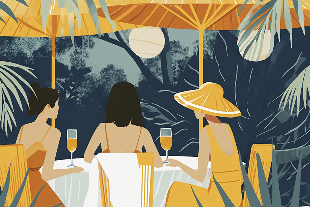 Repas convivial entre amies, Vacances en Guadeloupe, sortir à Deshaies et alentours